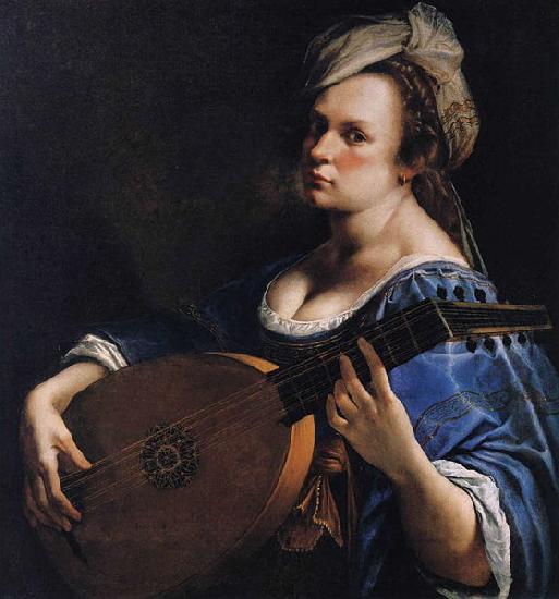 Artemisia  Gentileschi Self portrait oil painting image